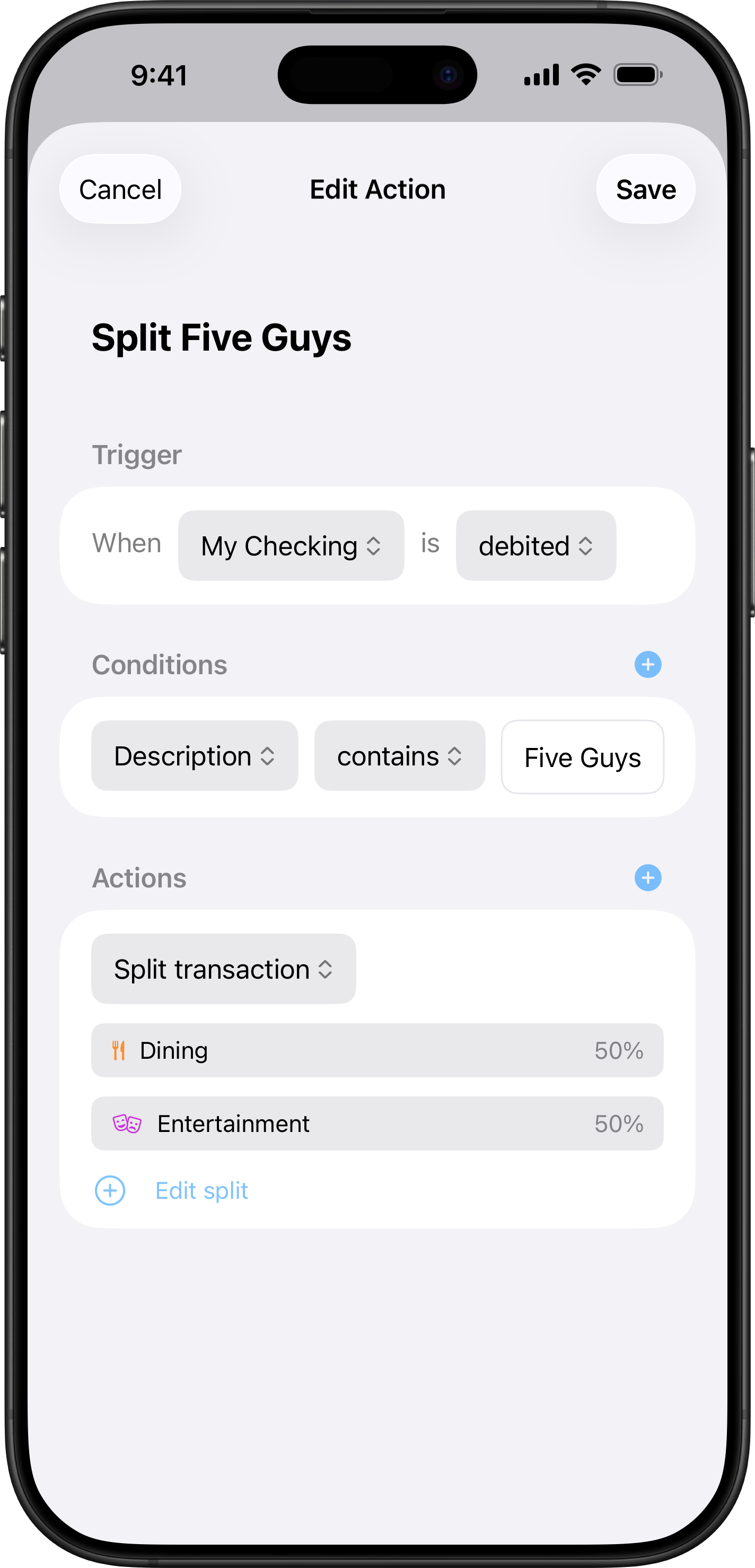 Cashboard app preview